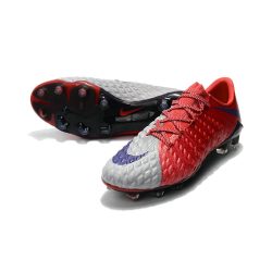 fodboldstøvler Nike HyperVenom Phantom III Elite FG - Red Grey_3.jpg